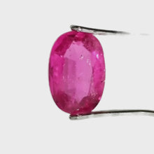 Load and play video in Gallery viewer, Rubellite Tourmaline, 1.46ct Rectangular Cushion Cut
