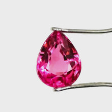 Load and play video in Gallery viewer, Rubellite Tourmaline, 2.0ct Pear Cut

