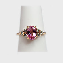 Load image into Gallery viewer, Pink Spinel &amp; Diamond Ring, Rose Gold
