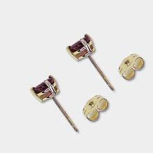 Load image into Gallery viewer, Pink Tourmaline Stud Earrings
