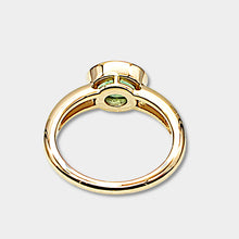Load image into Gallery viewer, Green Tourmaline East West Stack Ring

